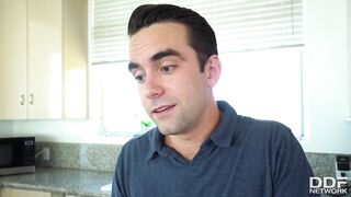 College babe Candice Dare sucks cock and fucked doggystyle in dorm room GP1480