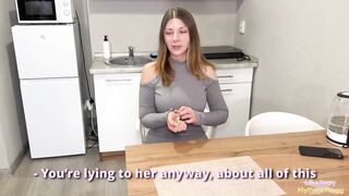 "EITHER YOU FUCK ME NOW OR MY step MOM WILL FIND OUT ABOUT ALL YOUR CHEATING!" My stepdaughter helps me