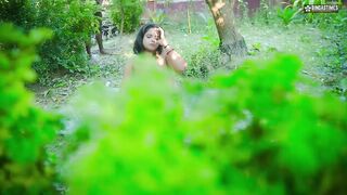 Desi Indian Fucking Horny Hot Girl Outdoor Nude Yoga Turns into Hardcore Sex with Her Nude Yoga Teacher ( Hindi Audio )