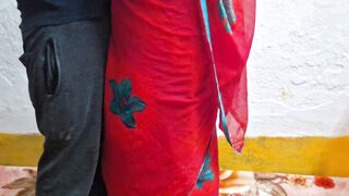 Red Saree Sister in Law Fuck by Brother in Law