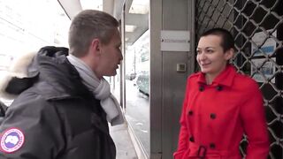 Skinny Russian model Aletta Black performs in an casting movie instead of her sister