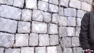 GERMAN SCOUT - PETITE TEEN WITH PIGTAIL TALK TO CASTING SEX AT PUBLIC PLACE