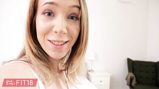 Skinny And Petite Latvian Beauty With Small Tits Is Fucked During POV Casting