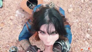 New Fallout Cosplay Porn Sweetie Fox - Sucked And Fucked For A Sip Of Water With A Stranger