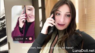 Threesome With Big Tits MILF Victoria Nova And Gaby My Boyfriend On Valentine’s Day in Paris - Luna Doll