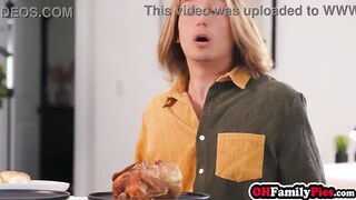 Sexy big tits MILF stepmom shares cock with sexy big ass teen stepdaughter