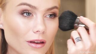 Petite Blue Eyed Blonde Nancy Ace Gets Caught Masturbating By Her Roommate