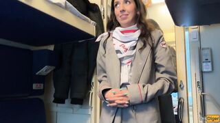 Train Conductor Caught Passenger Jerking Off, But Wasn't Confused and Jumped on His Cock