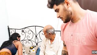 Indian Desi Bollywood Style stepfather, Stepson Stepsister Hardcore Sex Video