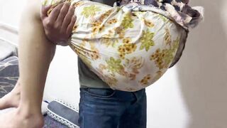 Your stepbrother was living alone at home, I approached him, we