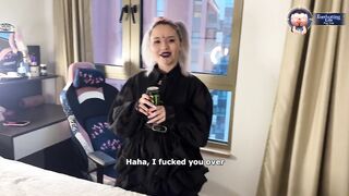 Flexible Alt E-Girl Sucks For Energy Drink And Takes Deep Anal Creampie In Insane Positions - Flexy Lover