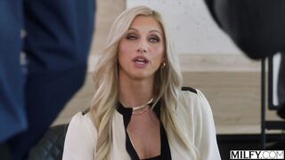 MILFY Tough Blonde Boss lady Lani Rails Gets BBC Tag-Teamed By Naughty Employees