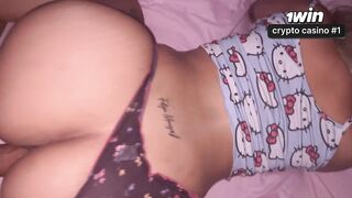 Amateur sex , girlfriend with perfect ass gets her pussy destroyed by a big cock