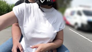 My stepdad picks me up after college to teach me how to fuck