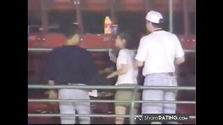 Groping In Stadium: Caught By TV