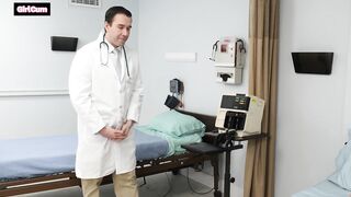 Skinny Cum Slut Can't Stop Spraying Her Doctor