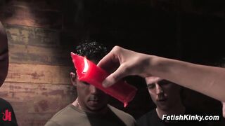 Princess Donna Ties Down Devaun For An Intense Blindfolded Group Encounter With Strangers