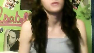 Hot Cute Trap Slut Plays On Cam