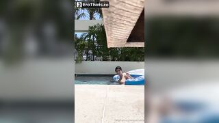Mia Khalifa Nude Wake up Poolside - EroThots
