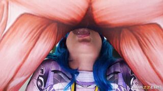 Two busty beauties seduced a guy into a gangbang ????