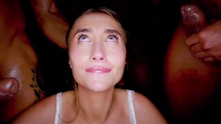 The gorgeous English blonde Lily Philips goes to a mansion and ends up taking on 6 big black cocks. TRIPLE PENETRATION!!