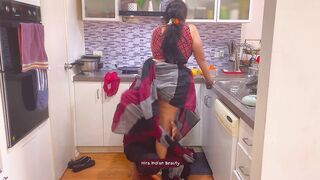 Saree Sex - Loud Pussy Eating - Hardcore Face Fucking and Missionary with Devar Husband's Brother