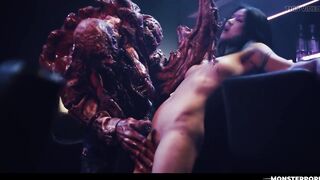 Stranger Things Parody - Cute Asian Girl Mind Controlled & Finger Fucked by Nightmare Monster