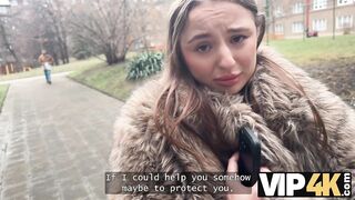 VIP4K. He wasn't giving her HUGE TITS any pleasure, so she decided to fuck a stranger right in front of him