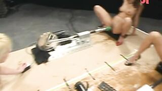 Girls squirting giant loads on Fucking Machines