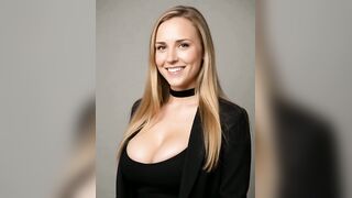 Blonde Beauty Flirts with Camera While Stripping