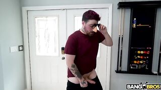 Hot brunette beauty decided to get ready for Halloween and did a good job decorating her house and choosing a cool costume Seeing her in it, the neighbor was just crazy and decided to visit her The beauty gladly let him in and decided to taste his penis, 