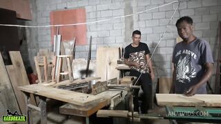 Interracial anal threesome with Brazilian teen Amanda Borges