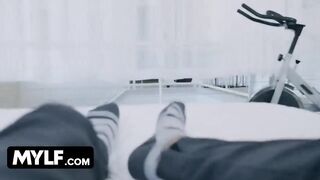 Hot and busty English MILF getting fucked in confinement