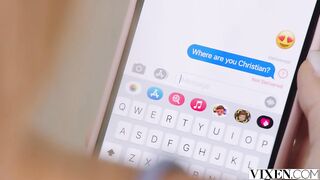 Hot brunette beauty decided to go on vacation with her boyfriend, but arrived there a day early ????