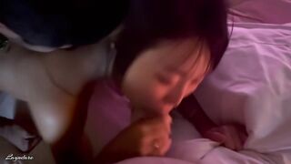 2 Guys Fucjs A Petite Big Titty Asian Slut