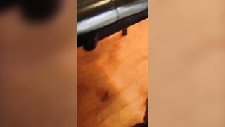 She Cleans The House And Tries Not To Notice Him Jerking Off