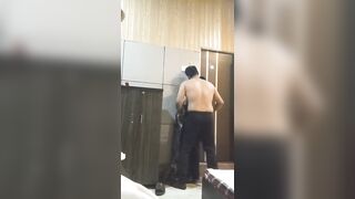 Rich Guy Seduce Her Maid With Blowjob Standing Fuck