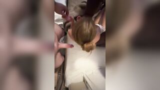 Creampied When Her Husband Holds Her Legs
