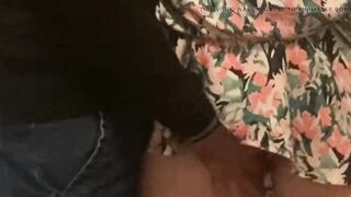 Finger Fucking Slut Milf in Subway