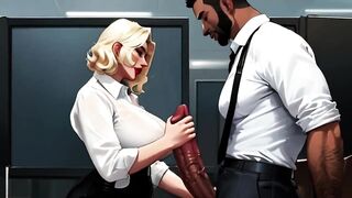 Sexy Secretaries Love Showing Off Their Big Natural Tits