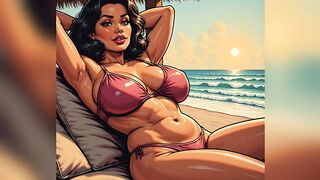 Tanned Beach Babes Ai Art