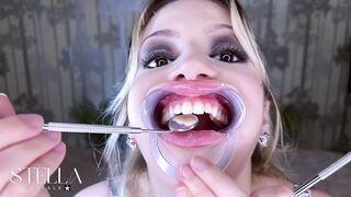 Teeth Fetish Extreme Close-up Dental Examination