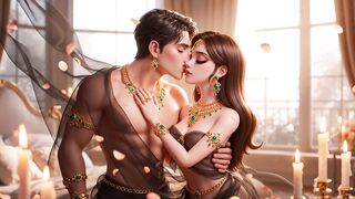 White Saree Mein Desi Wife Ki Soft Romantic Night – Husband Ke Saath Full Body Embrace Aur Intense Kissing