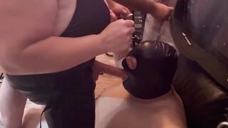 Part 3:- Lanista Bear and Domina Satana takes Bottom Feeder in the dungeon for a bit of tourture!