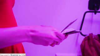Blonde Pornstar Amber Moore Gives Stud A Schoolgirl Fantasy