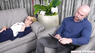 Sexy CEO Audrey Madison Tries To Cure A Sex Addiction With A Stiff Cock - Danny Steele
