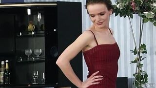 Skinny Girl In Amazing Action