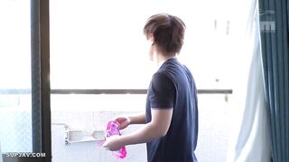 Sumire Mizukawa (RM) While My Son Was Absent The Temptation Panties Were Dropped On The Veranda - Emiri Momota