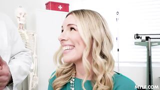 Belly Button Ring Blonde Gets Docs Cum Deep - Hubby