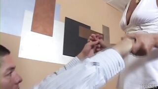 Blonde Secretary Takes Cock In Pussy